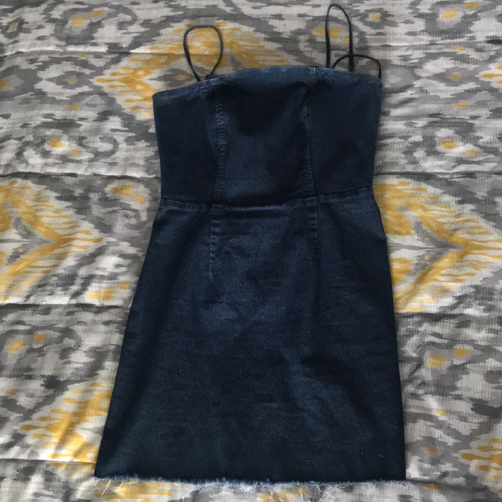 Mini jean dress